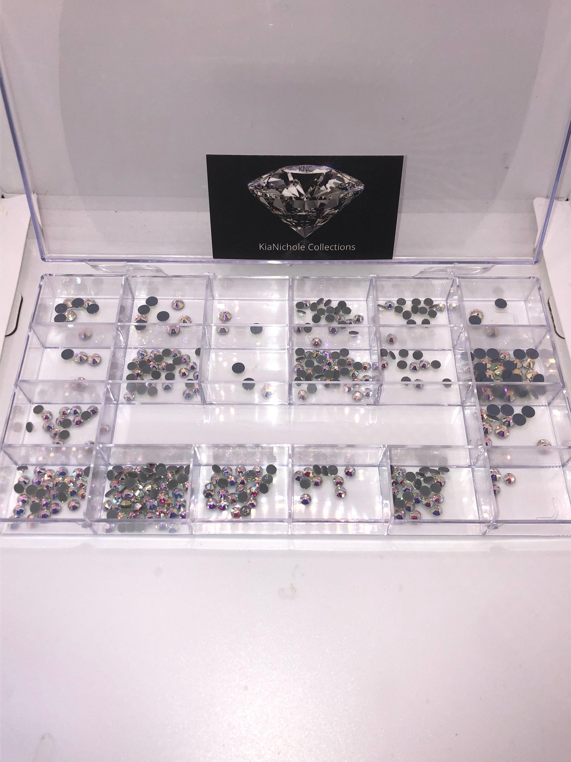 Rhinestones Organizer Container Etsy