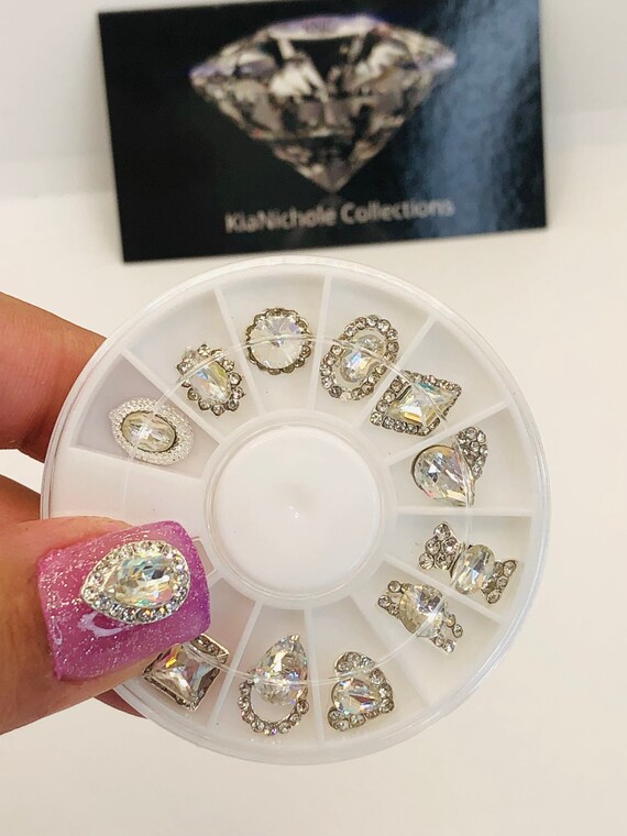 3D Big Rhinestone Nail Charms 