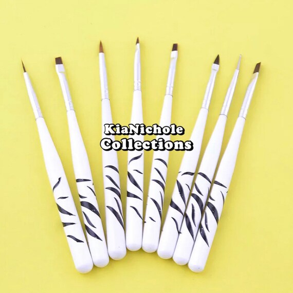8pc Nail Art Brushes Etsy