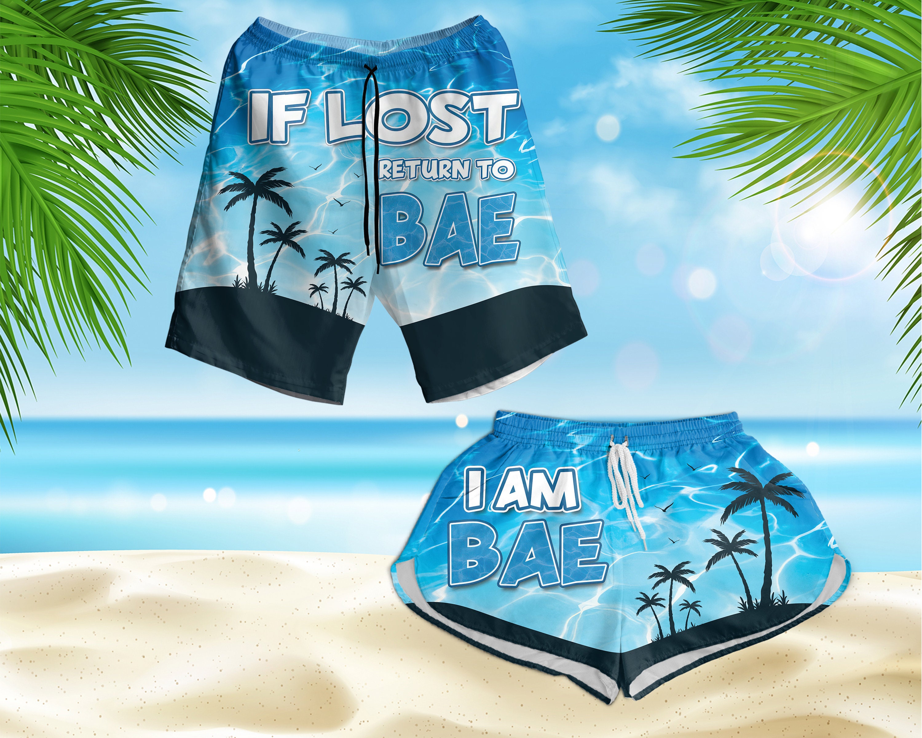 Custom Face If Lost Return to My Dad Bathing Suits Swimwear