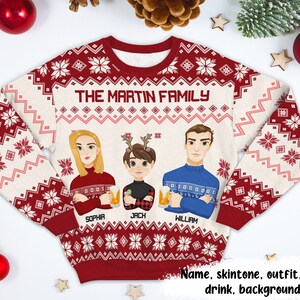 Christmas store sweater etsy