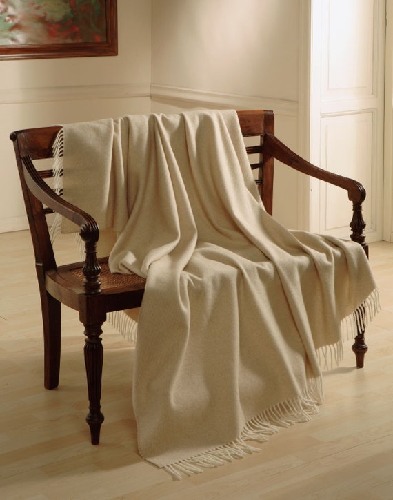 Beige throw blanket for couch cheap