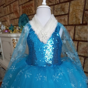 ELSA DRESS FROZEN for girls Snow Queen Princess Frozen, Ice Queen Elsa. Frozen Elsa. Disney Princess Elsa