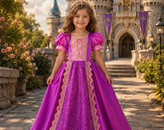 RAPUNZEL DRESS. Rapunzel costume. Rapunzel costume for Birthday. Disney Princess. Rapunzel Gown