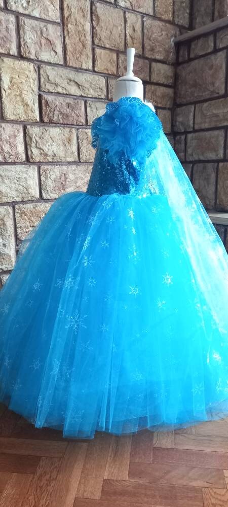 ELSA DRESS FROZEN for Girls Snow Queen Princess Frozen, Ice
