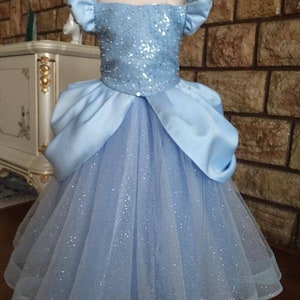 CINDERELLA DRESS. Cinderella costume for baby. Disney Princess Cinderella