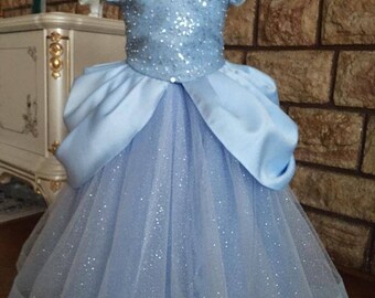 CINDERELLA DRESS. Cinderella costume for baby. Disney Princess Cinderella