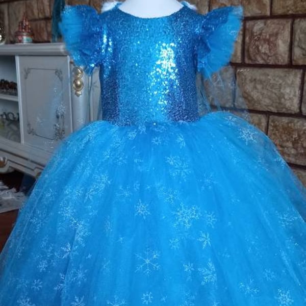 ELSA DRESS FROZEN for girls Snow Queen Princess Frozen, Ice Queen Elsa. Frozen Elsa. Disney Princess Elsa