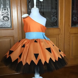 PEBBLES FLINTSTONE COSTUME for Baby. Pebbles Costume. Flintstone Birthday dress