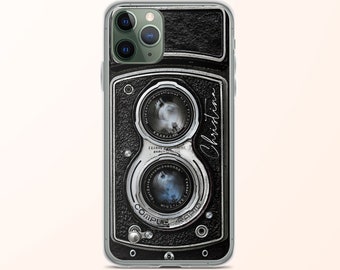 Personalisierte Retro-Kamera-Handyhülle mit Namen, personalisierte Geschenk-Handyhülle, robuste Hülle für Apple iPhone 12 Pro Max 7 8 Plus X Xs Xr 11 Pro Max