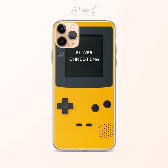 Personalised Name Gameboy Phone Case Game Boy Pattern Case Tough Cover For Apple Iphone 12 Pro
