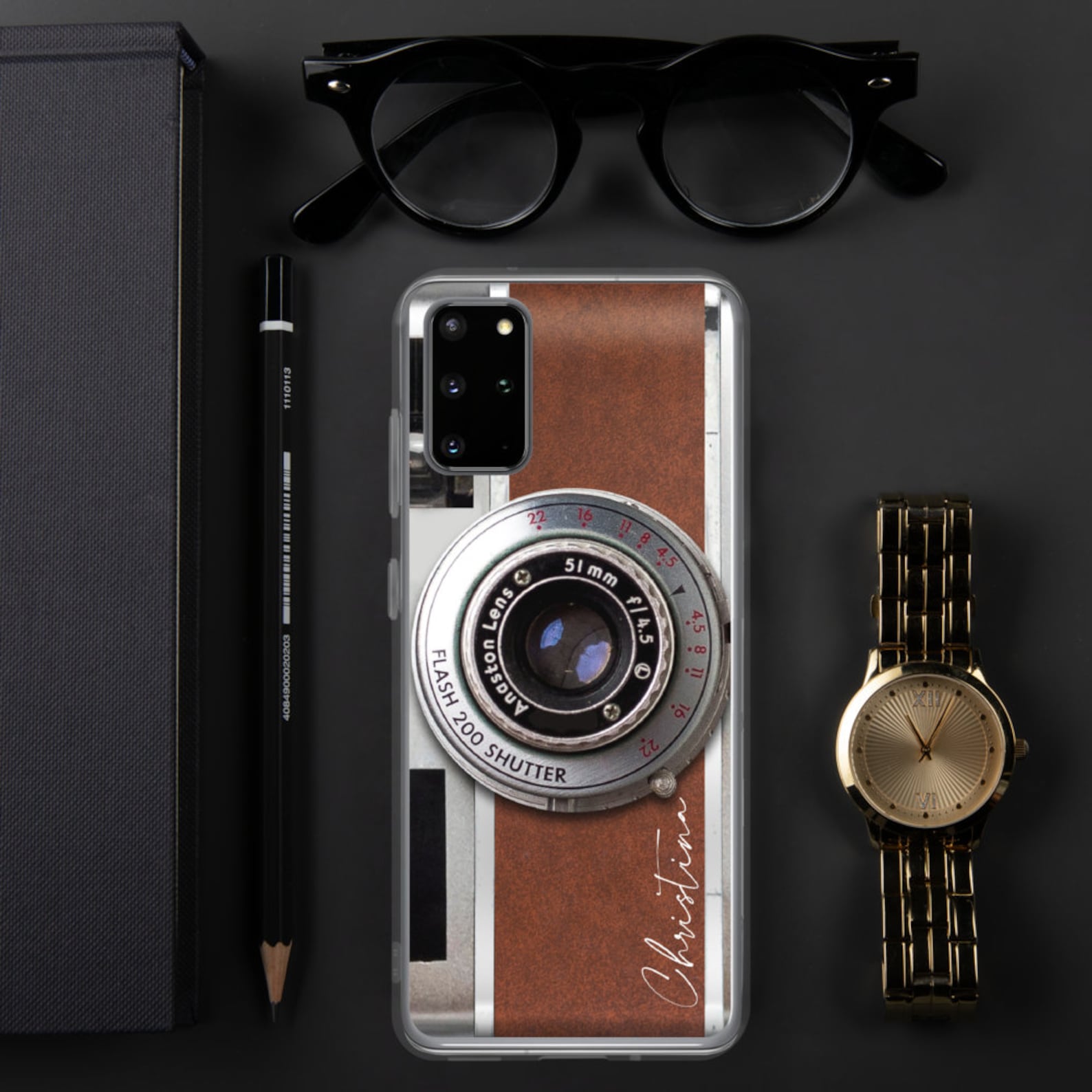 Personalised Retro Camera Phone Case Personalised Name Gift Etsy