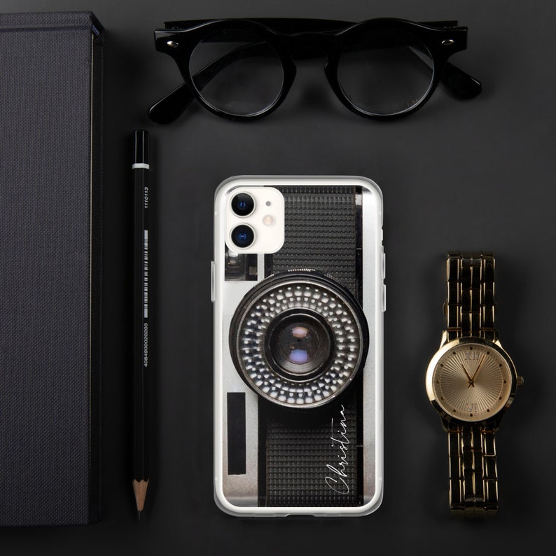 Personalised Name Retro Camera Phone Case, Personalised Gift Phone Case