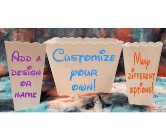 Personalized Movie Night Popcorn Tub: Custom Family Gift
