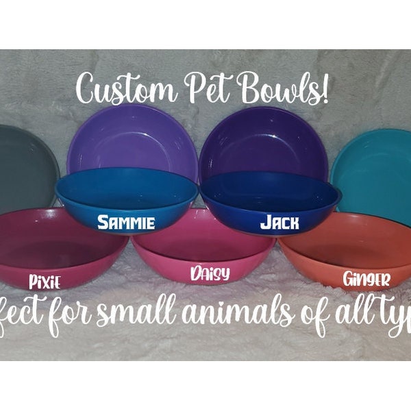 Personalized Cat Food Bowl – Non-Slip Anti Slide Bottom - Custom Cat Dish