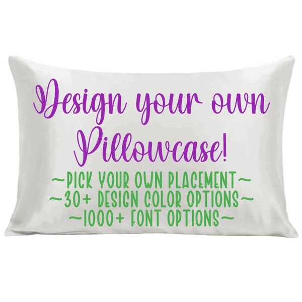 Custom Pillowcase - Microfiber - Design your own pillow case - Mr & Mrs Pillowcase - Personalized Pillowcase - Custom Party favors