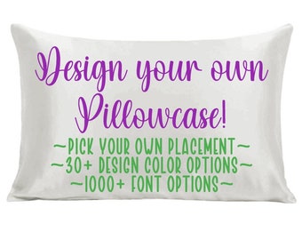 Custom Pillowcase - Microfiber - Design your own pillow case - Mr & Mrs Pillowcase - Personalized Pillowcase - Custom Party favors