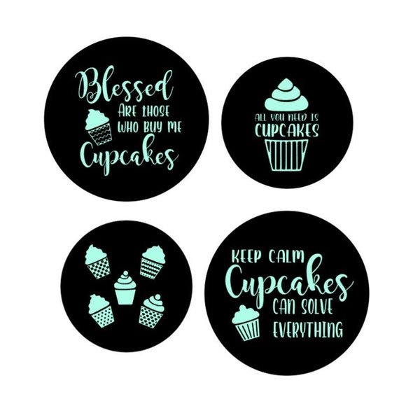 Cupcake Stove Top Burner Covers - Personalized burner cover, Custom Kitchen decor - Cute Kitchen Decor - Housewarming gift