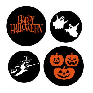 Housses de poêle d’Halloween - Housse de brûleur personnalisée, Décor de cuisine personnalisé - Cadeau de pendaison de crémaillère - Décoration de ferme