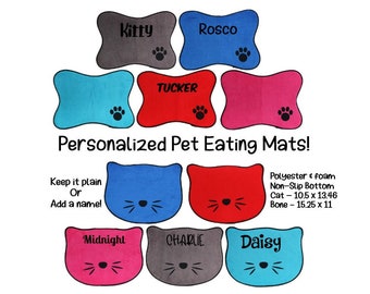 personalized cat placemats