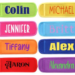 Custom Popsicle Holder, Personalized Popsicle Holder, Yogurt Holder, Ice Pop Sleeve, Party Favors, Popsicle Sleeves