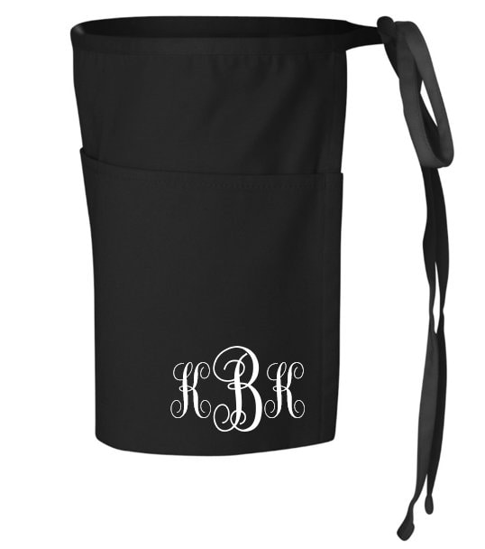 Custom Waist Apron With Pockets Personalized Half Apron Etsy