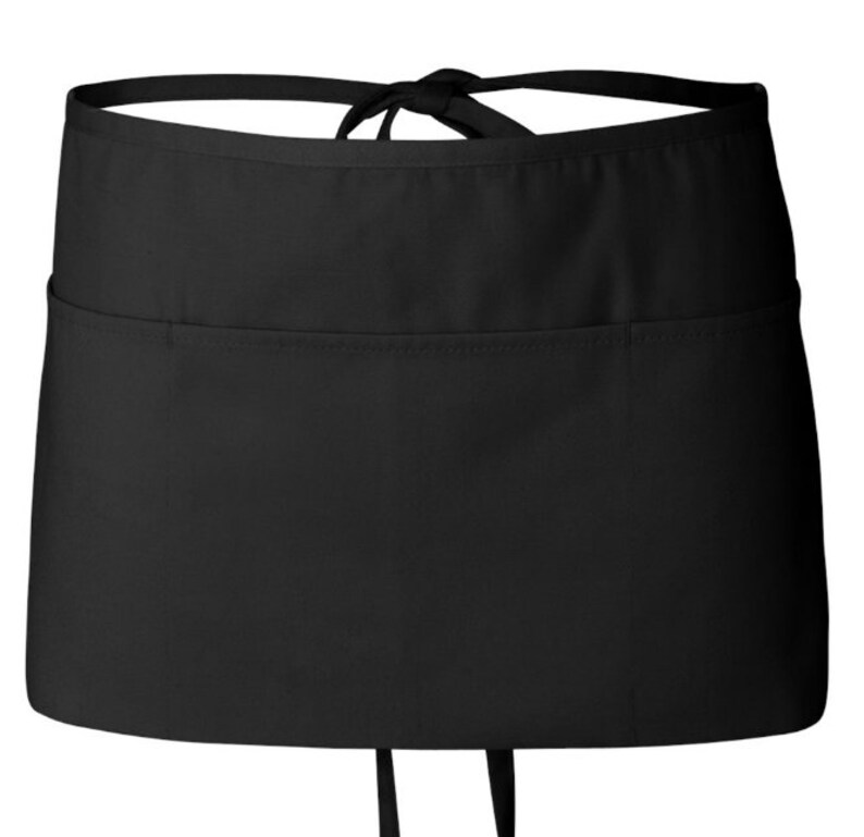 Custom Waist Apron With Pockets Personalized Half Apron Etsy