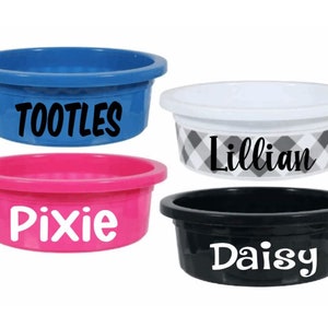 Personalized Dog Food Bowl Plastic Dog Bowl Custom Pet Bowl 