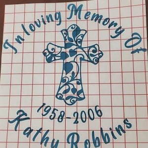 In Loving Memory Decals - Custom Decals - Personalized