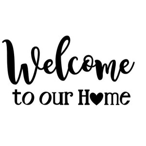 Front Door Decals - Make your door beautiful and Greet your guests with love! Welcome Bless this home Love & Laughter No Shoes Personalized