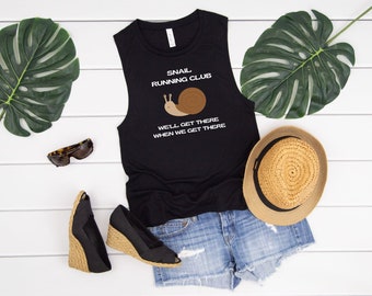 Funny Running Shirt Cute Tank Top Gift for Runners