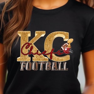 KC Chiefs Football T-shirt Kansas City