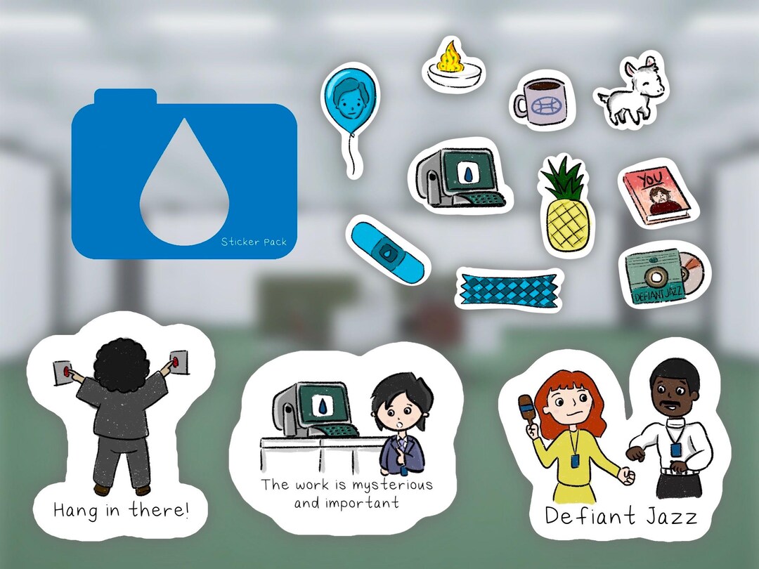 Office Friends Stickers and Pack of Ten Individual Stickers | Phone ...