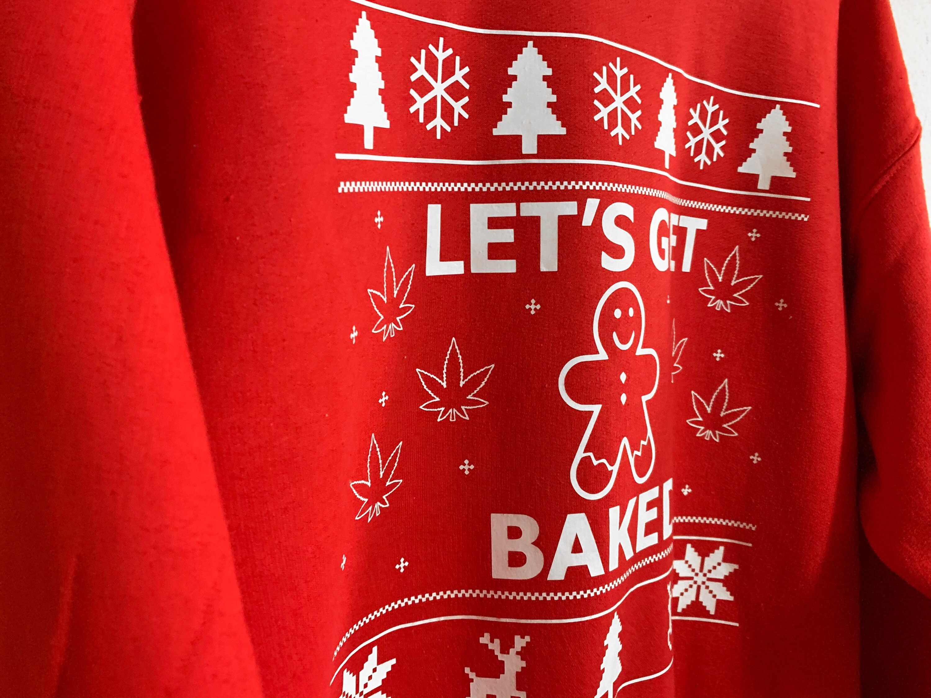 get baked christmas sweater