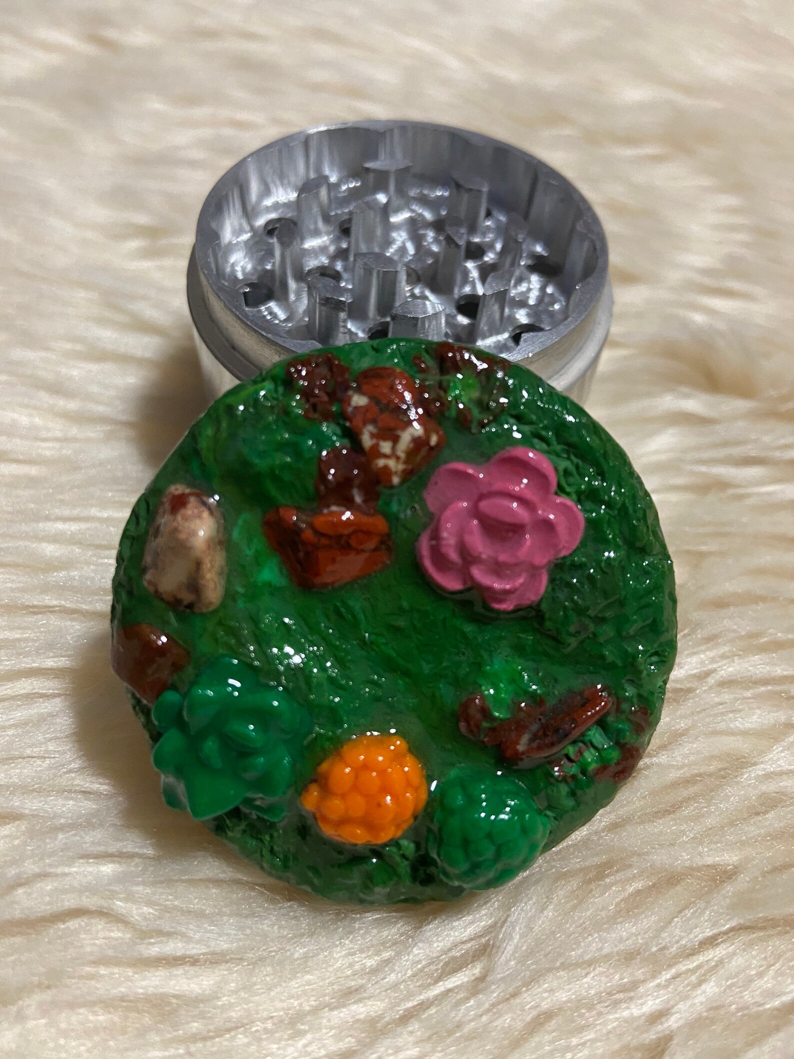 UV reactive grinder resin grinder epoxy metal grinder Etsy