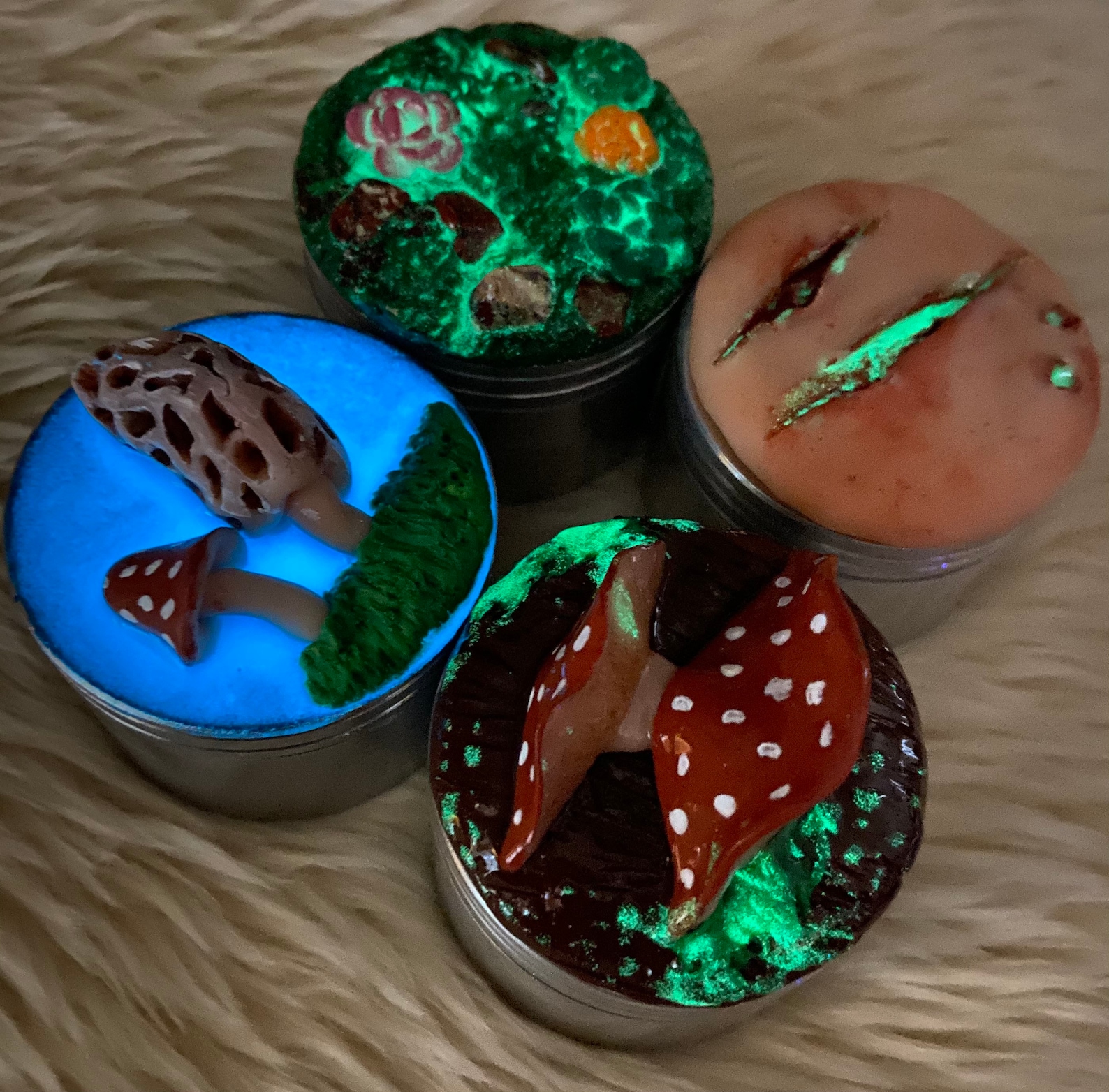 UV reactive grinder resin grinder epoxy metal grinder Etsy