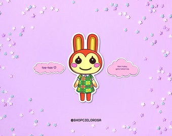 bunnie sticker | waterproof vinyl decal or planning/journaling sticker | acnh