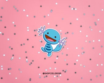 wooper sticker | waterproof vinyl pokémon decal or planning/journaling sticker