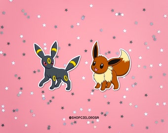 eevee sticker umbreon sticker | waterproof vinyl pokémon decal or planning/journaling sticker