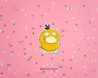 psyduck sticker | waterproof vinyl pokémon decal or planning/journaling sticker