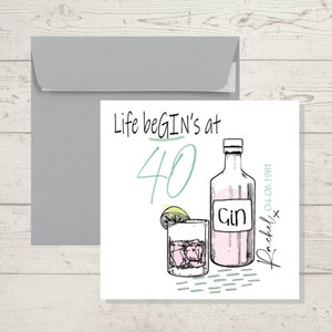 PERSONALISIERTE Geburtstagskarte mit 'kostenloser Lieferung' - 'Happy Little Me Co.