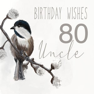 GEPERSONALISEERDE Vogel verjaardagskaart met 'Gratis levering' @ Happy Little Me Co.