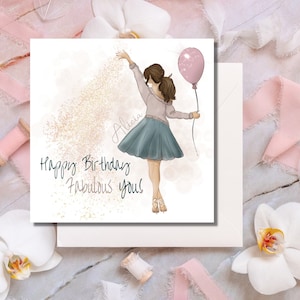 PERSONALISIERTE Geburtstags-, Abschlussball- oder Sonderkarte mit 'Free Delivery' - @ Happy Little Me Co.
