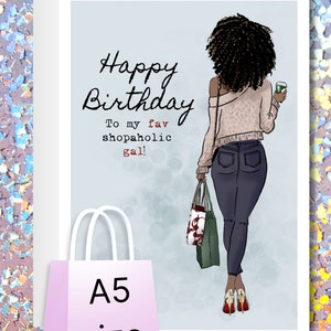 Biglietto di compleanno, ballo o occasione speciale PERSONALIZZATO con 'Consegna gratuita' - @ Happy Little Me Co.