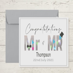 Scheda di matrimonio gay personalizzata - @ Happy Little Me Co.