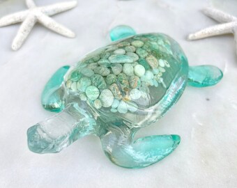 Hawaiian Sea Turtle Resin Sculpture