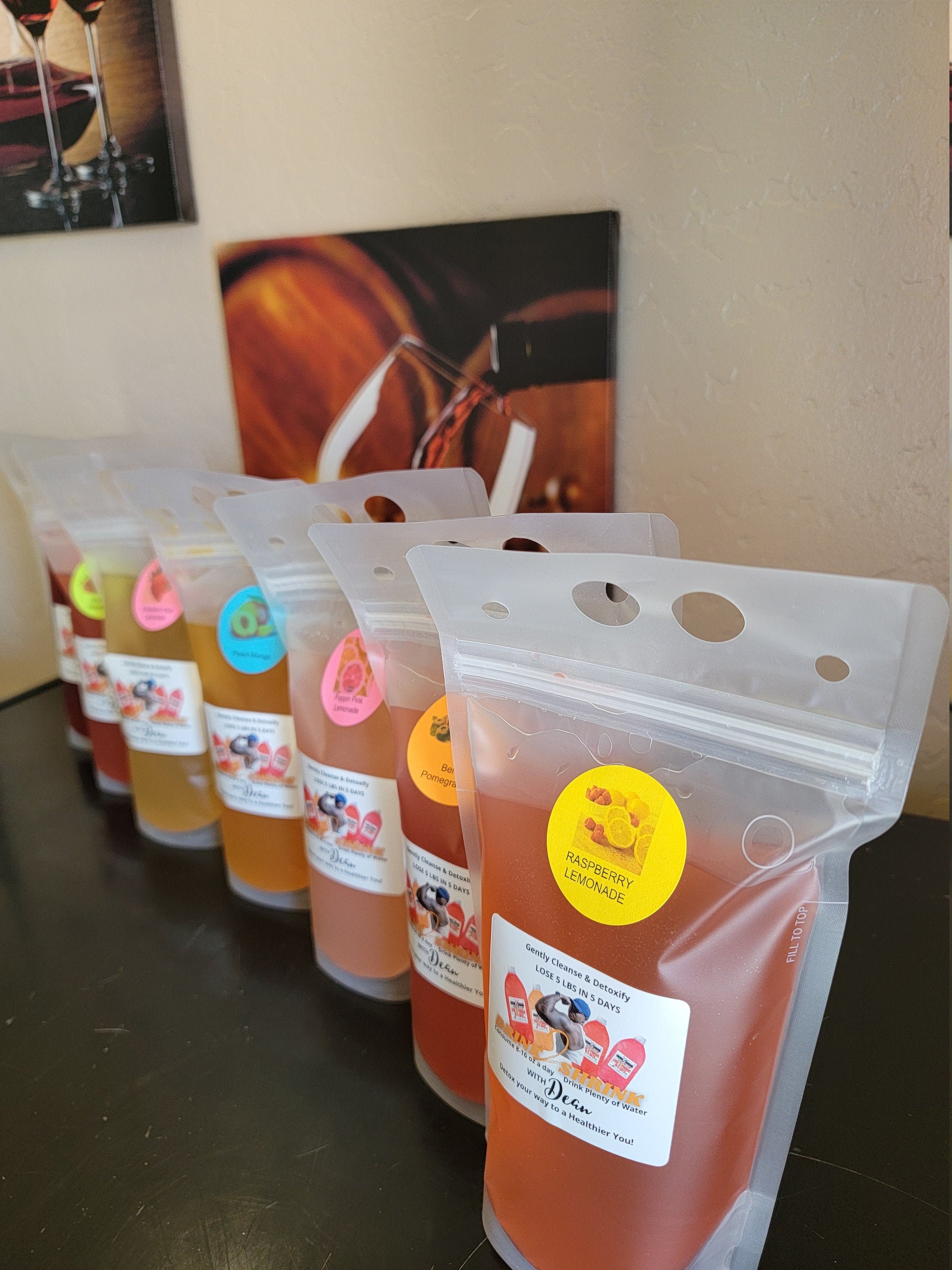 DRINK2SHRINK JUICE DRINK Pouches Detox Drink Shrink 16 Oz Etsy