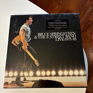SEALED 1986  Bruce Springsteen “LIVE/1975-85” 5 LP Vinyl Box Set with Hype Sticker 36 page Color Booklet on Columbia Records