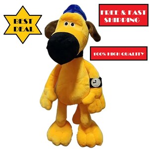 25CM Cute Yellow Dog Bitzer Plush Toy Stuffed Doll Shaun the Sheep Kid Xmas Gift