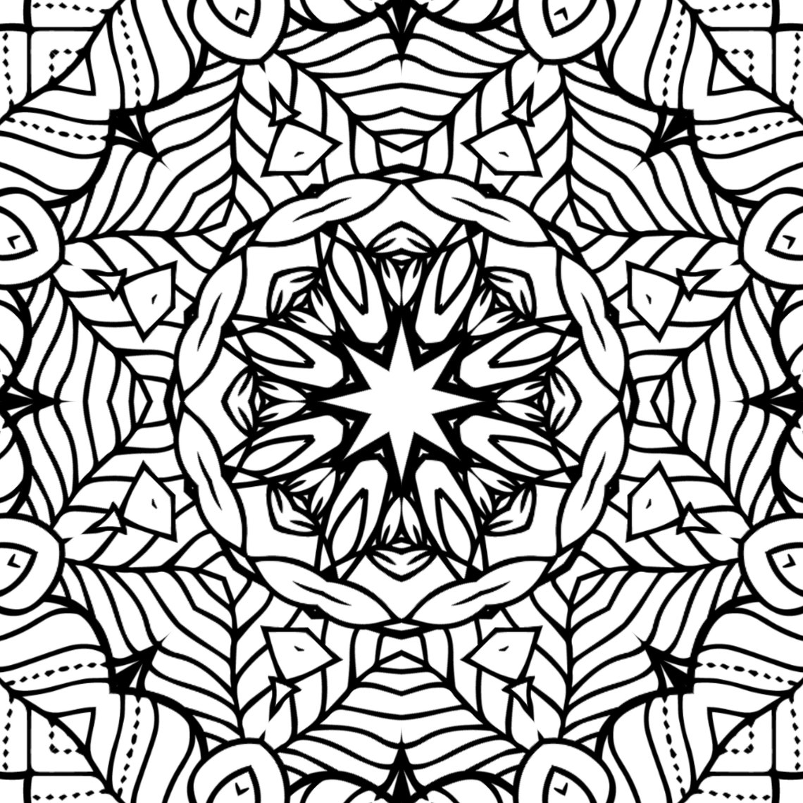 200 Druckbare Mandalas Kinder/Erwachsene Malseiten | Etsy